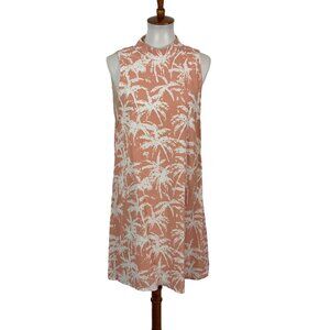 Tobi Pink White Floral Dress Large Sleeveless Boho Feminine Casual